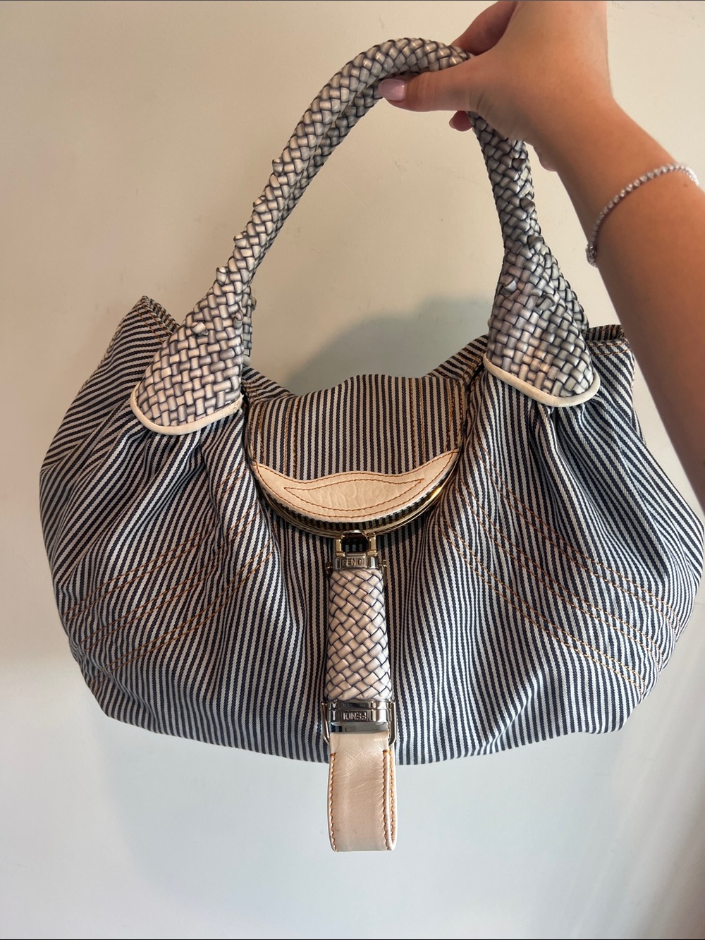 Fendi canvas spy bag